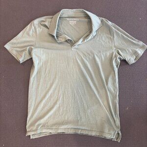 Wool & Prince Merino Wool Polo Shirt - Spruce Green (Men’s M)
